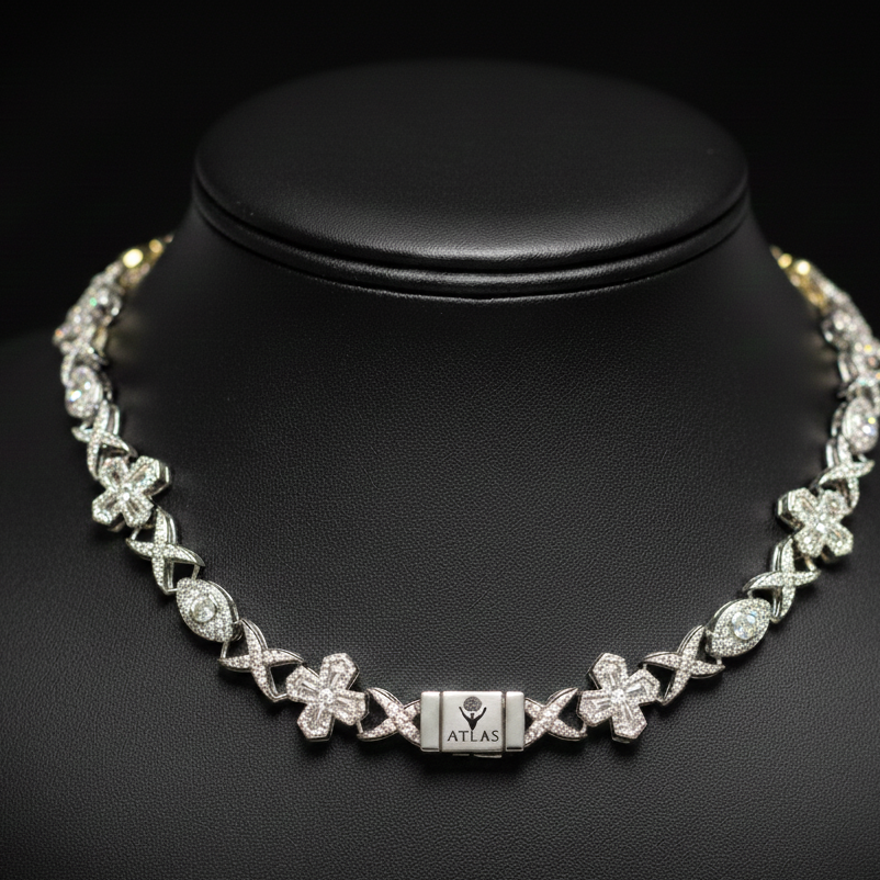 chaîne pour homme "Nexus"– Atlas | Argent 925 & Moissanite