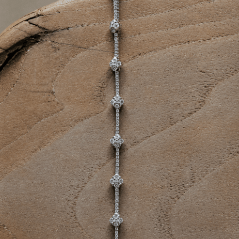 Collier Atlas Constellation Argent 925 Moissanite | Collier Unisexe Luxe