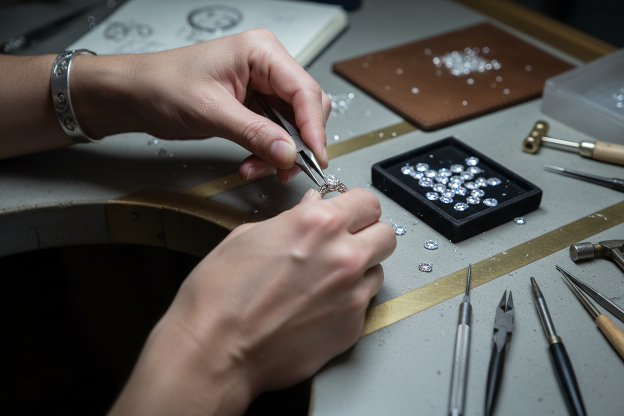 Chez Atlas, chaque bijou est le fruit d’un travail minutieux, porté par une équipe passionnée.Nos artisans et partenaires sélectionnent les meilleurs matériaux — argent 925 et moissanite éclatante — pour garantir une qualité irréprochable et une finition parfaite.Rien n’est laissé au hasard : de la conception à l’expédition, chaque étape est pensée pour que ton bijou incarne la force et l’élégance qui définissent Atlas.Notre exigence est simple : créer des pièces dignes du nom que nous portons.