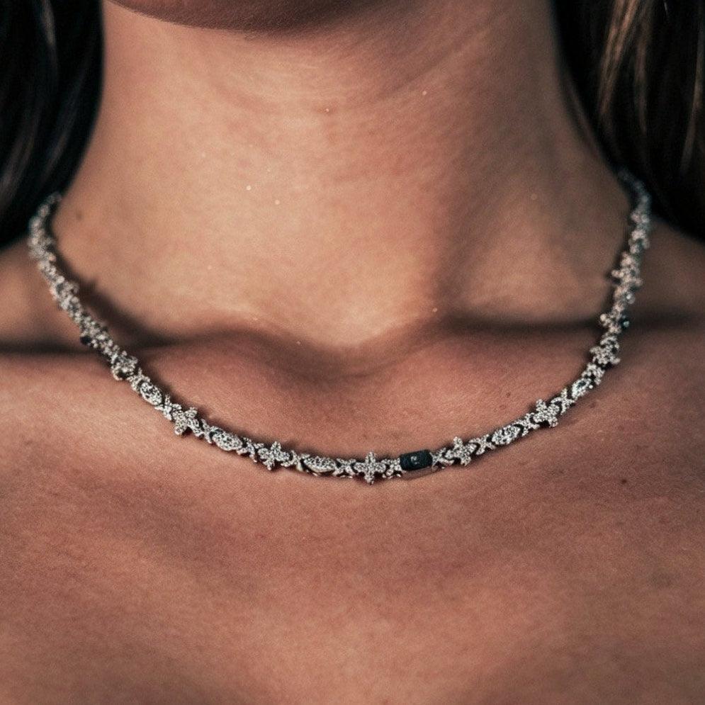 Chaîne Atlas Architect Argent 925 Moissanite | Collier Unisexe Luxe