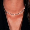 Collier Atlas Constellation Argent 925 Moissanite | Collier Unisexe Luxe