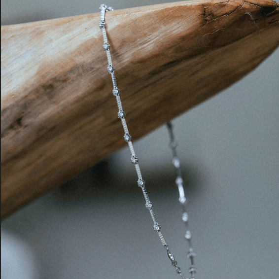 Collier Atlas Constellation Argent 925 Moissanite | Collier Unisexe Luxe